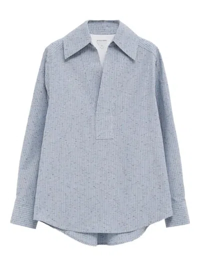 BOTTEGA VENETA BOTTEGA VENETA COTTON AND LINEN BLOUSE