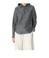 Bottega Veneta Gestreiftes Hemd Aus Baumwolle Und Leinen In Gray