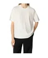 Bottega Veneta Cotton And Silk Printed T-shirt In White