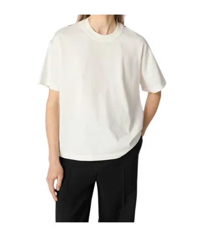 BOTTEGA VENETA COTTON AND SILK PRINTED T-SHIRT
