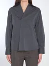 Bottega Veneta Cotton And Silk Shirt In Grey