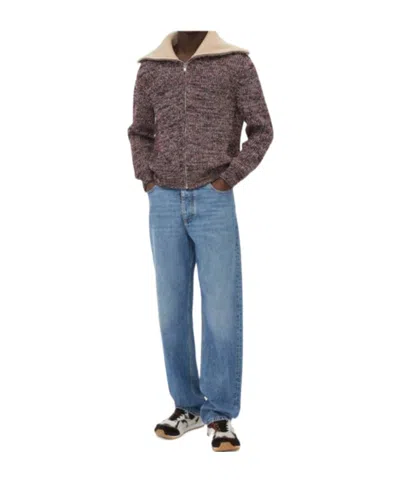 Bottega Veneta Woolen Cardigan In Blue