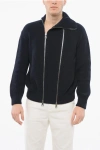 Bottega Veneta Cotton Blend Db Zip-up Pullover With Double Front Zip