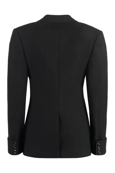 Bottega Veneta Cotton Blend Single-breast Jacket In Black