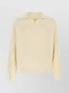 Bottega Veneta Maglione In Misto Cotone Crema Uomo