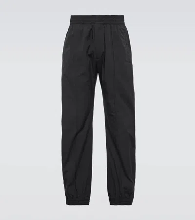 Bottega Veneta Cotton-blend Sweatpants In Black