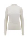 Bottega Veneta Cotton Blend Top With Floral Embroidery In White