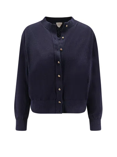 Bottega Veneta Cotton Blend Twin Set In Blue