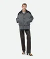 Bottega Veneta Blouson En Toile De Coton In Thunder