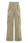 Bottega Veneta Cotton-blend Cargo Trousers In Beige