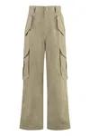Bottega Veneta Cotton-blend Cargo Trousers In Beige