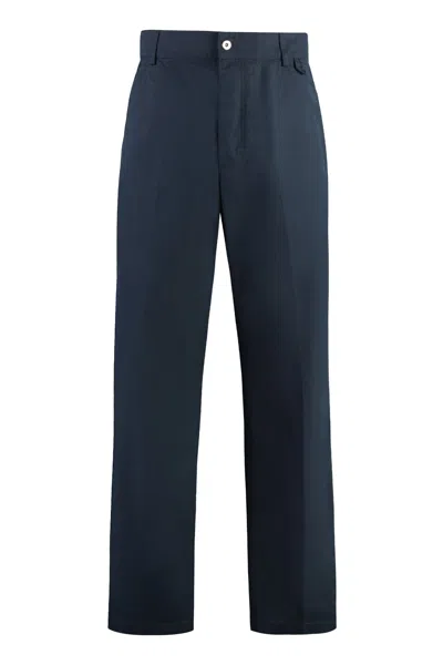 BOTTEGA VENETA NAVY BLUE COTTON PANT