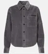 Bottega Veneta Cotton Corduroy Shirt In Gray