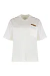Bottega Veneta Cotton Crew-neck T-shirt In White