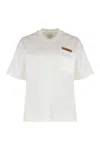 Bottega Veneta Cotton Crew-neck T-shirt In White