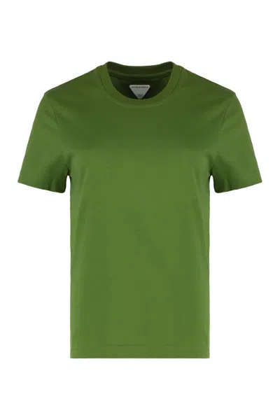 Bottega Veneta Cotton Crew-neck T-shirt In Green