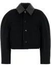 Bottega Veneta Button-front Cotton Jacket In Black