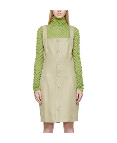 Bottega Veneta Cotton Dress In Nude