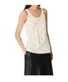 Bottega Veneta Womens Matches-intarsia Cotton-blend Knitted Tank Top Chalk-vernis In Chalk/lacquer