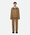 Bottega Veneta Cotton Gabardine Blouson In Beige