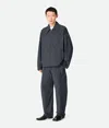 Bottega Veneta Coated Cotton Blouson With Multiple Pockets In Gray