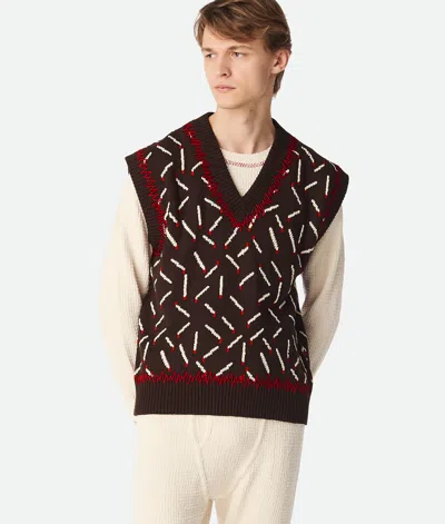 BOTTEGA VENETA COTTON JACQUARD MATCHES GILET