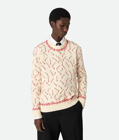 BOTTEGA VENETA COTTON JACQUARD MATCHES JUMPER