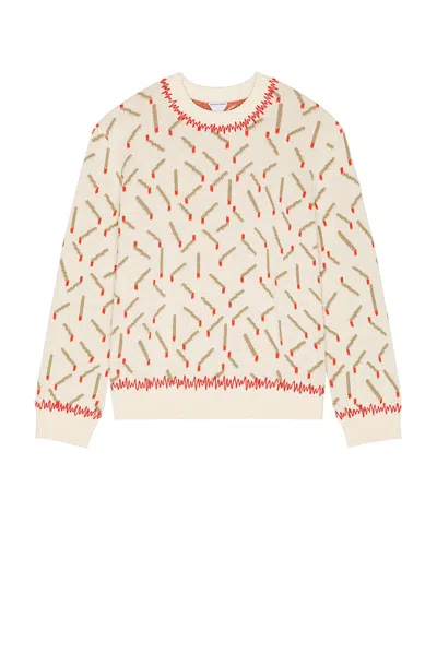 BOTTEGA VENETA COTTON JACQUARD MATCHES SWEATER