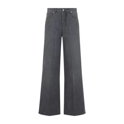 Bottega Veneta Cotton Jeans Women In Gray