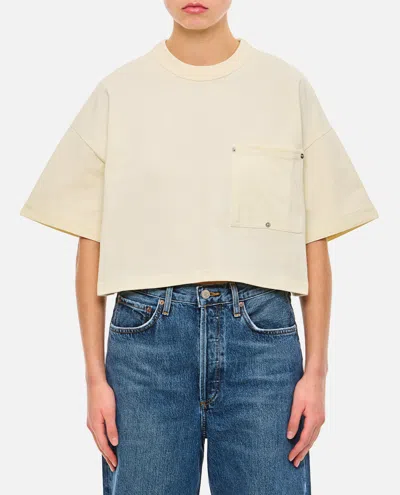 BOTTEGA VENETA COTTON JERSEY T-SHIRT WITH NAMEPLATE