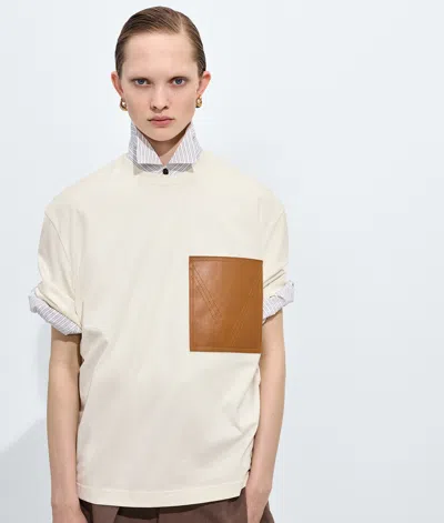 Bottega Veneta Cotton Jersey T-shirt In White