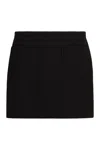 Bottega Veneta Front-pockets Mini Pencil Skirt In Black