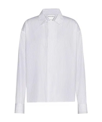 Bottega Veneta Cotton Pinstripe Shirt In White