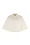 Bottega Veneta Light Cotton Piquet Cropped Polo