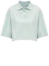 Bottega Veneta Cropped Cotton Piquet Polo