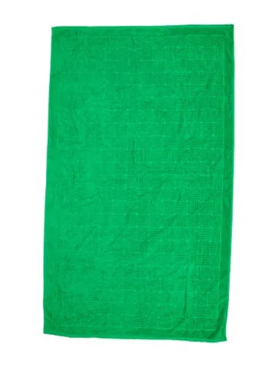 Pre-owned Bottega Veneta Cotton Pool Towel In Green