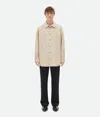 Bottega Veneta Cotton Poplin Shirt In Beige