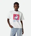 Bottega Veneta Bedrucktes T-shirt Aus Baumwolljersey In White