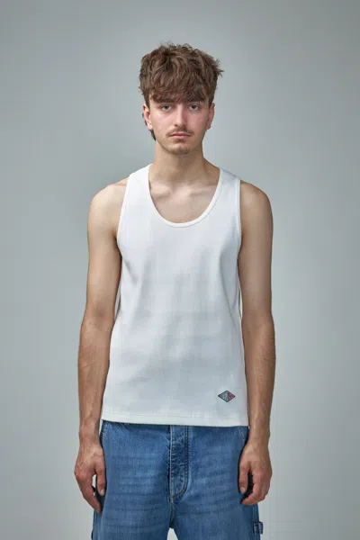 Bottega Veneta Rib Jersey Tank Top In White