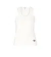 Bottega Veneta Stretch Rib Cotton Tank Top In White