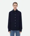 Bottega Veneta Cotton Shirt In Blue