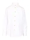 Bottega Veneta Cotton Shirt Shirts White In White