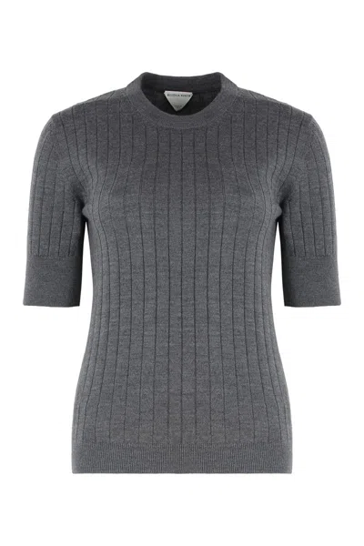 BOTTEGA VENETA BOTTEGA VENETA COTTON SHORT SLEEVE SWEATER