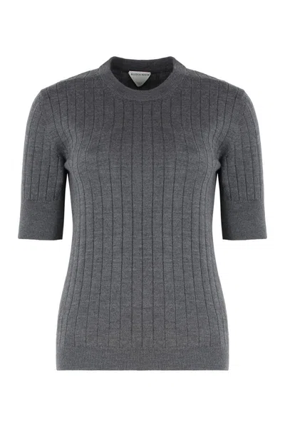 BOTTEGA VENETA BOTTEGA VENETA COTTON SHORT SLEEVE SWEATER