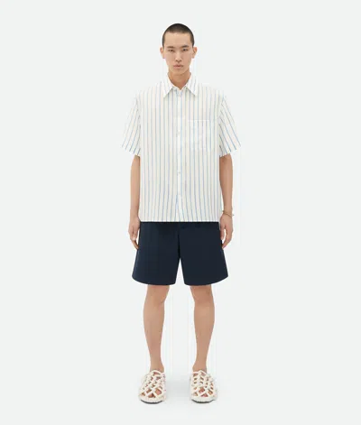 Bottega Veneta Cotton Shorts In Blue