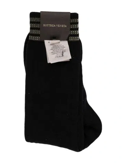 Pre-owned Bottega Veneta Cotton Socks W/tags In Black