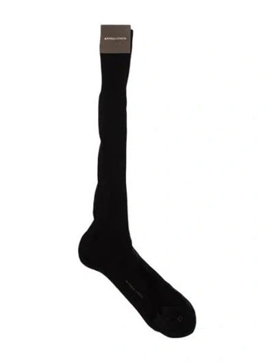 Pre-owned Bottega Veneta Cotton Socks W/tags In Black