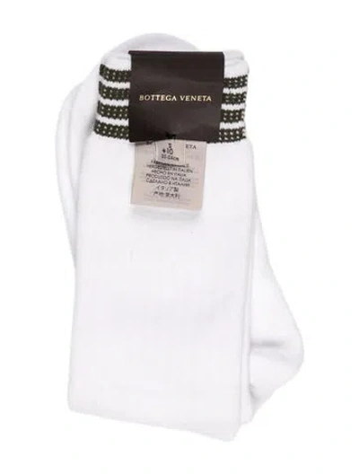 Pre-owned Bottega Veneta Cotton Socks W/tags In White