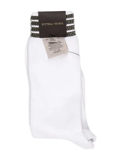 Pre-owned Bottega Veneta Cotton Socks W/tags In White