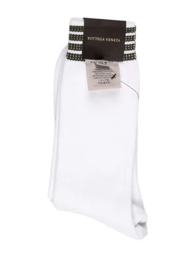 Pre-owned Bottega Veneta Cotton Socks W/tags In White